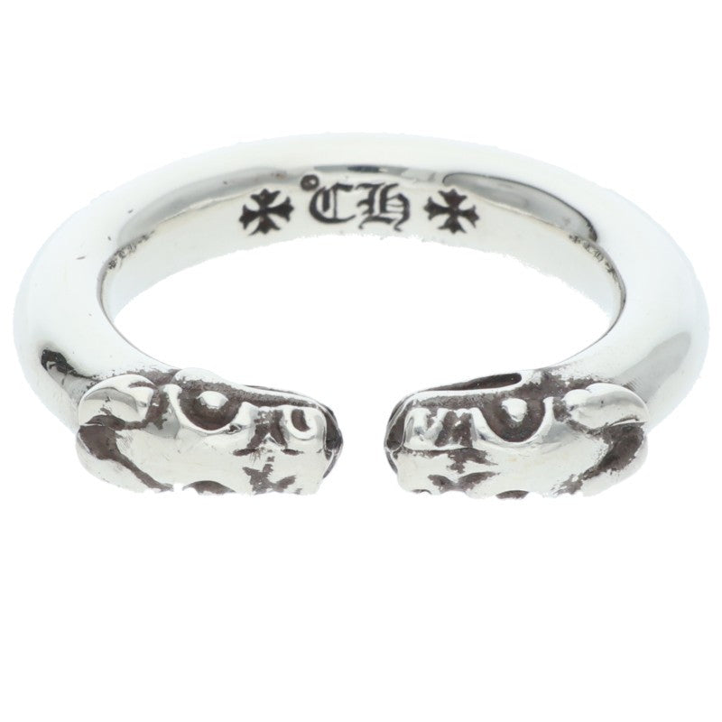 Chrome Hearts DOUBLE DOG 925 Silver Ring Size ONE SIZE