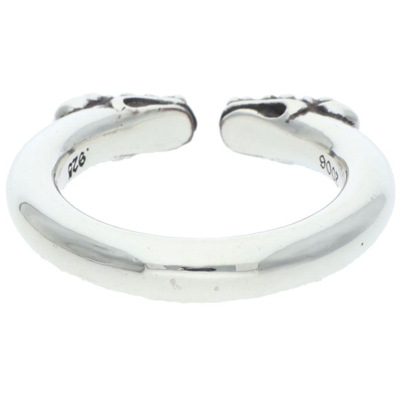 Chrome Hearts DOUBLE DOG 925 Silver Ring Size ONE SIZE