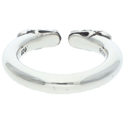Chrome Hearts DOUBLE DOG 925 Silver Ring Size ONE SIZE