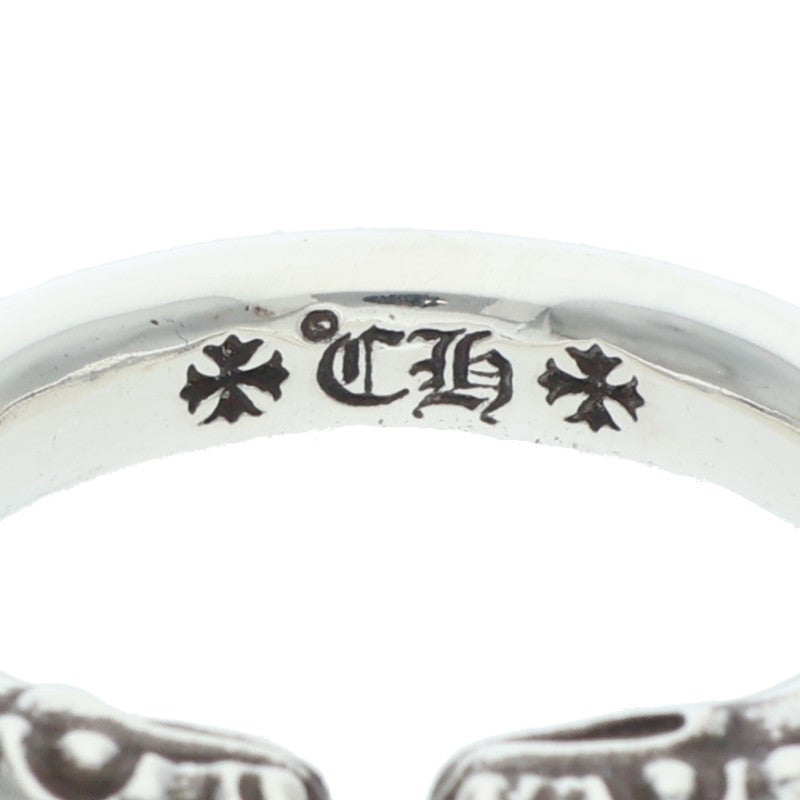 Chrome Hearts DOUBLE DOG 925 Silver Ring Size ONE SIZE