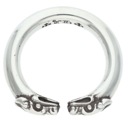 Chrome Hearts DOUBLE DOG 925 Silver Ring Size ONE SIZE