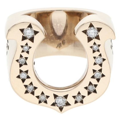 TENDERLOIN 8K Diamond Horseshoe Ring Size ONE SIZE
