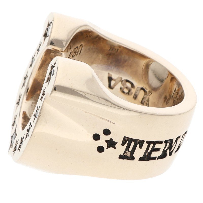 TENDERLOIN 8K Diamond Horseshoe Ring Size ONE SIZE