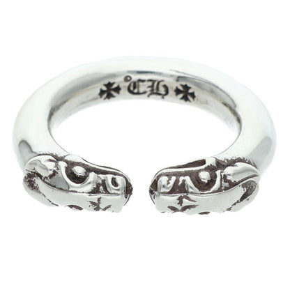 Chrome Hearts DOUBLE DOG Silver 925 Ring Size ONE SIZE