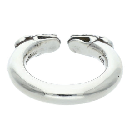 Chrome Hearts DOUBLE DOG Silver 925 Ring Size ONE SIZE