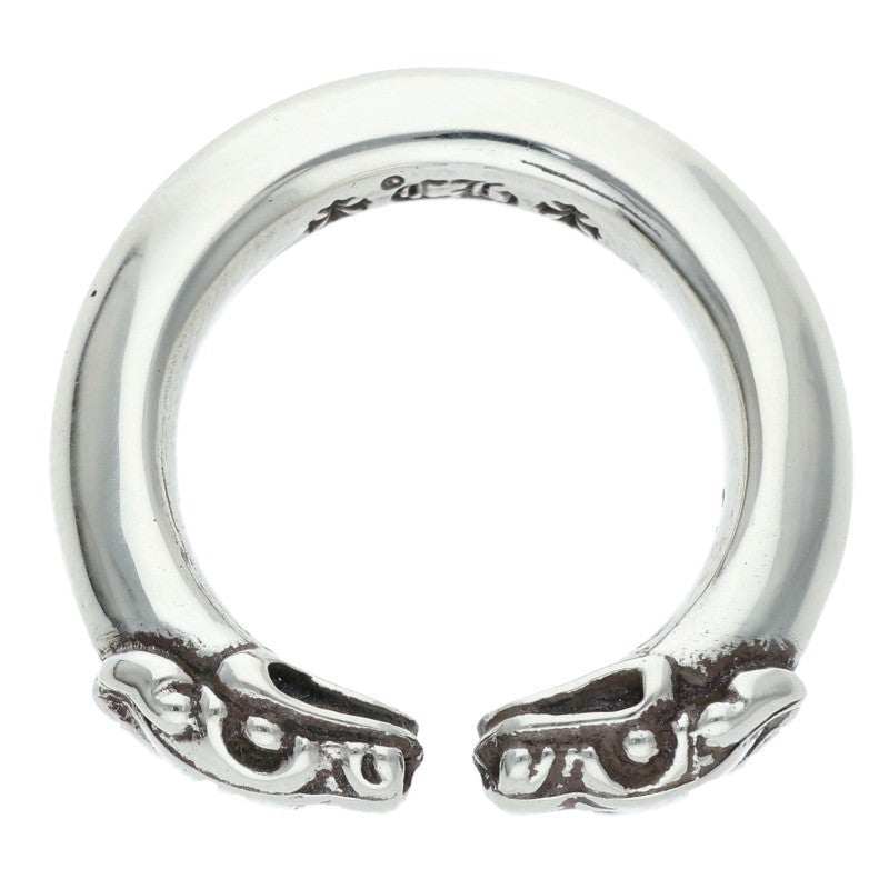 Chrome Hearts DOUBLE DOG Silver 925 Ring Size ONE SIZE
