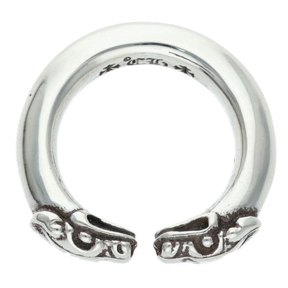 Chrome Hearts DOUBLE DOG Silver 925 Ring Size ONE SIZE
