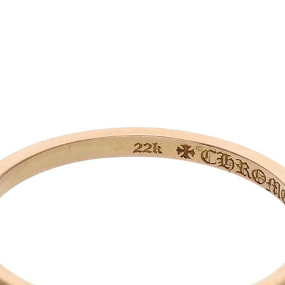 Chrome Hearts 22K BBBLGM WEDDING Yellow Gold Ring Size 21.5