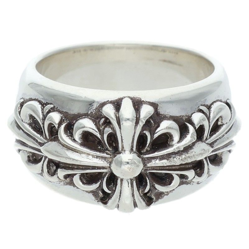 Chrome Hearts CLSC DBL FLRL CRS 925 Ring Size ONE SIZE