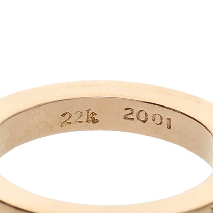 Chrome Hearts 22K 3mm SPACER FUCKYOU Gold Ring Size 16.5
