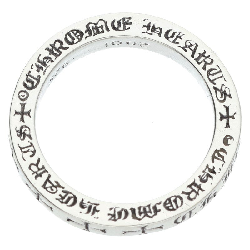 Chrome Hearts 3mm SPACER FUCKYOU Silver Ring Size ONE SIZE
