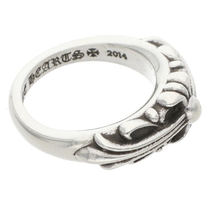 Chrome Hearts BABY CLASSIC Floral Silver Ring Size ONE SIZE