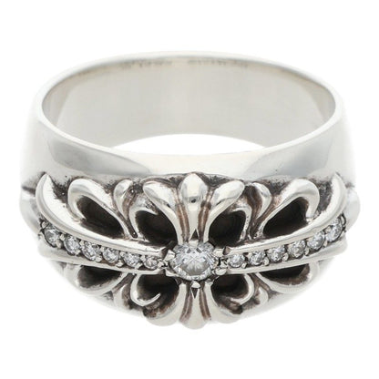 Chrome Hearts FLRL CRS P DMND Pave Diamond Ring Size 23.5