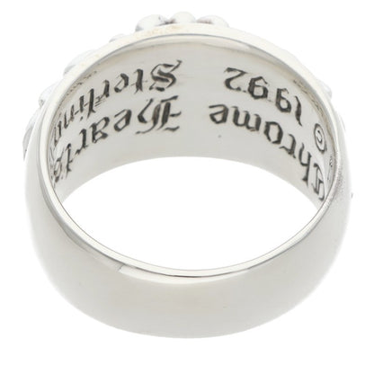 Chrome Hearts FLRL CRS P DMND Pave Diamond Ring Size 23.5