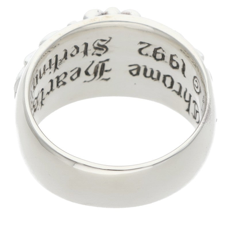 Chrome Hearts FLRL CRS P DMND Pave Diamond Ring Size 23.5