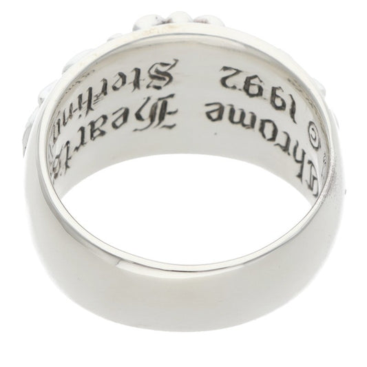Chrome Hearts FLRL CRS P DMND Pave Diamond Ring Size 23.5