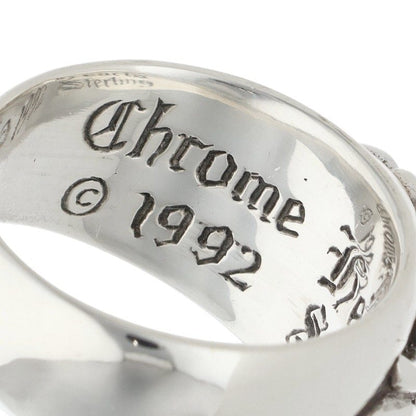 Chrome Hearts FLRL CRS P DMND Pave Diamond Ring Size 23.5