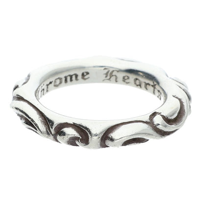 Chrome Hearts SCRL BAND 925 Silver Ring Size US 7