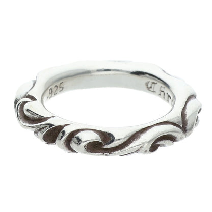 Chrome Hearts SCRL BAND 925 Silver Ring Size US 7