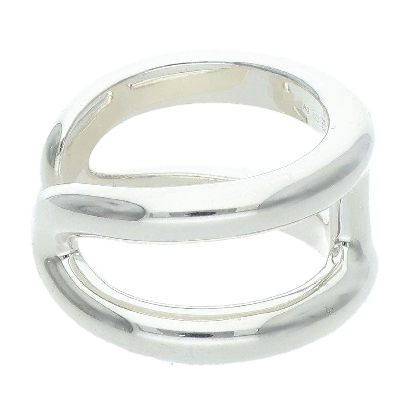 HERMES Osmose PM Silver Ring Size 57
