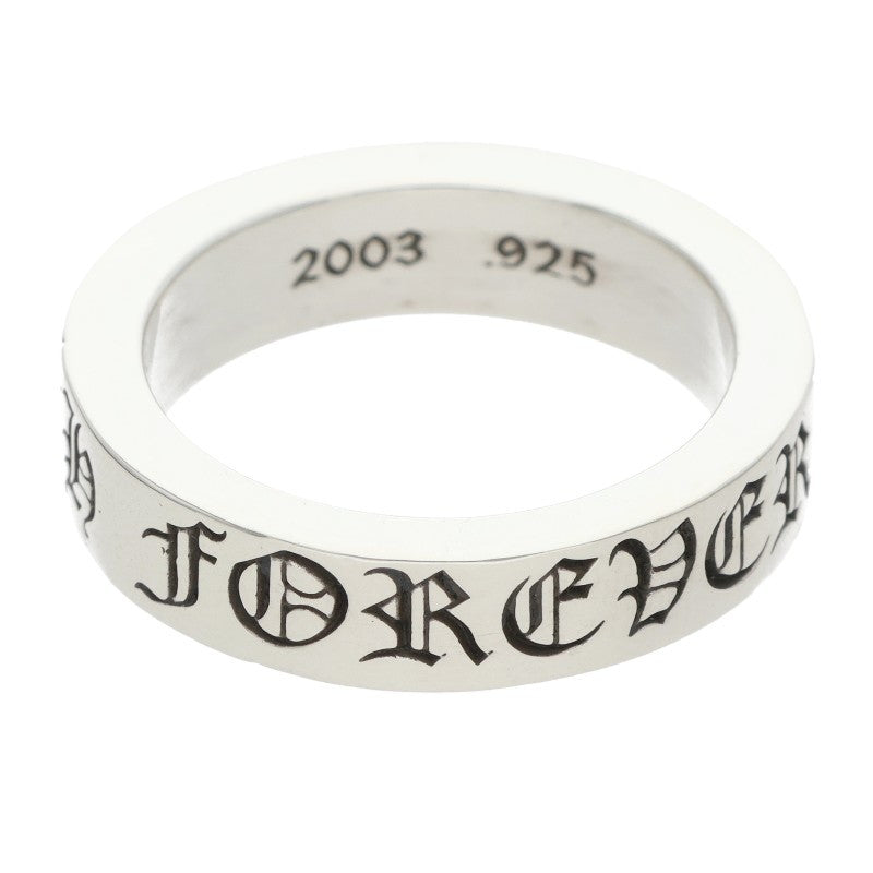 Chrome Hearts 6mm SPACER FOREVER Silver Ring Size 21.5