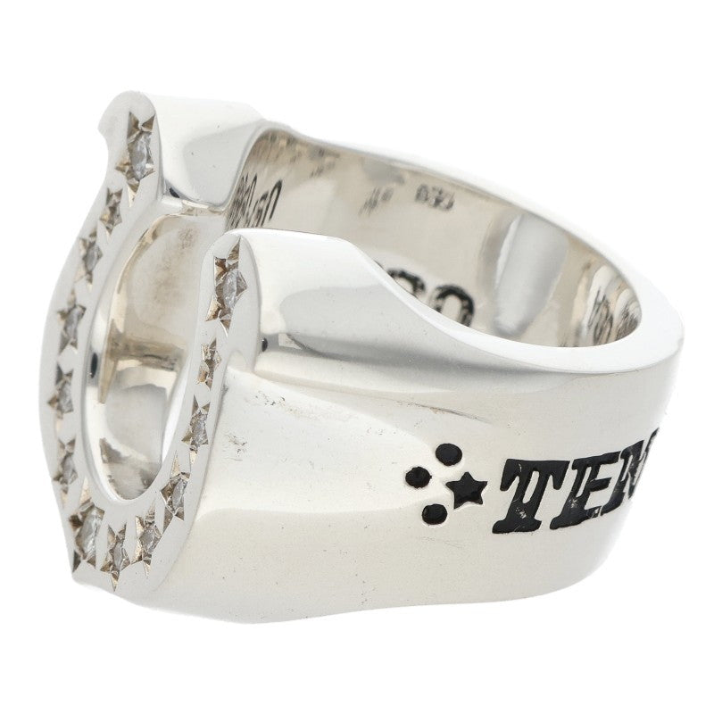 TENDERLOIN Horseshoe Diamond Silver Ring Size ONE SIZE