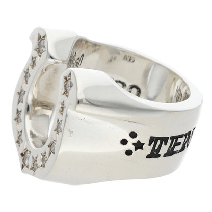 TENDERLOIN Horseshoe Diamond Silver Ring Size ONE SIZE