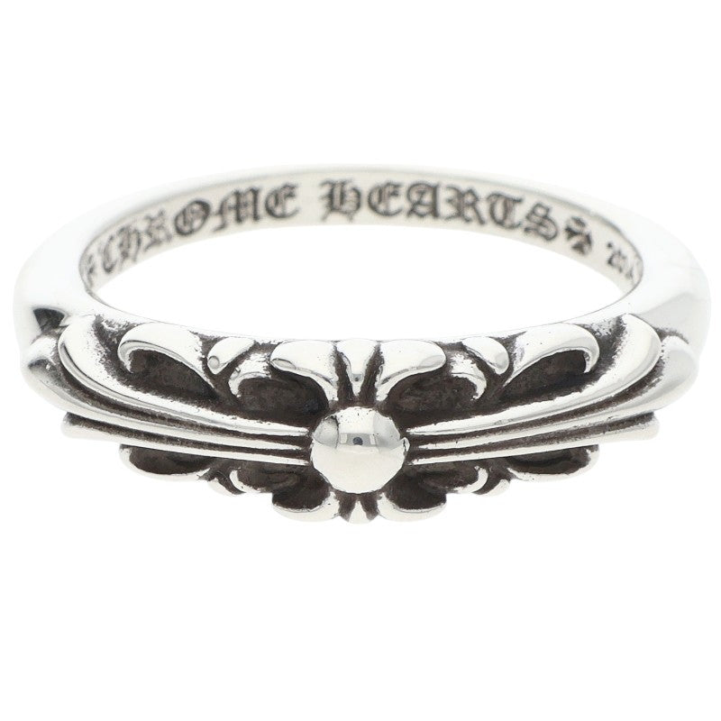 Chrome Hearts Baby Classic Floral Silver Ring Size US 9.5