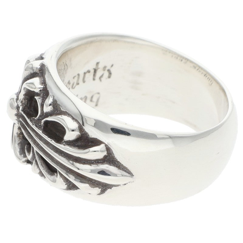 Chrome Hearts Floral Cross Sterling Silver Ring Size US 9