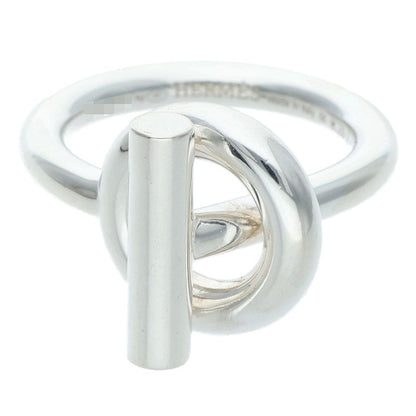 HERMES Echappee MM 925 Silver Ring Size ONE SIZE