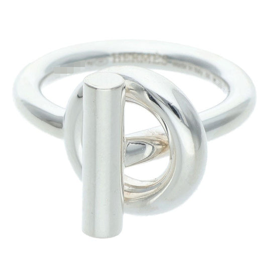 HERMES Echappee MM 925 Silver Ring Size US 7.5