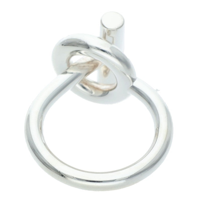 HERMES Echappee MM 925 Silver Ring Size ONE SIZE