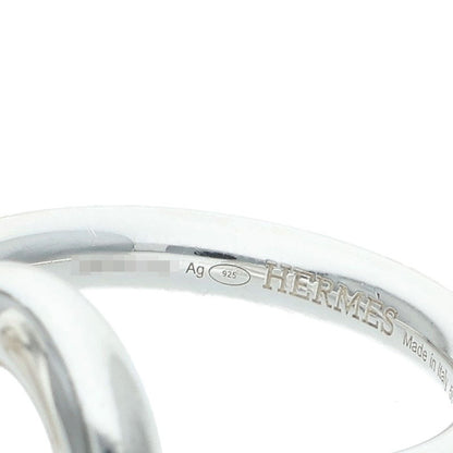 HERMES Echappee MM 925 Silver Ring Size ONE SIZE