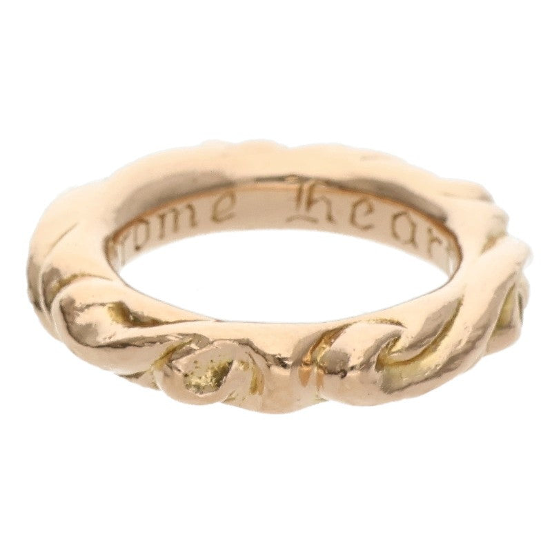 Chrome Hearts 22K Scroll Band Gold Ring Size ONE SIZE
