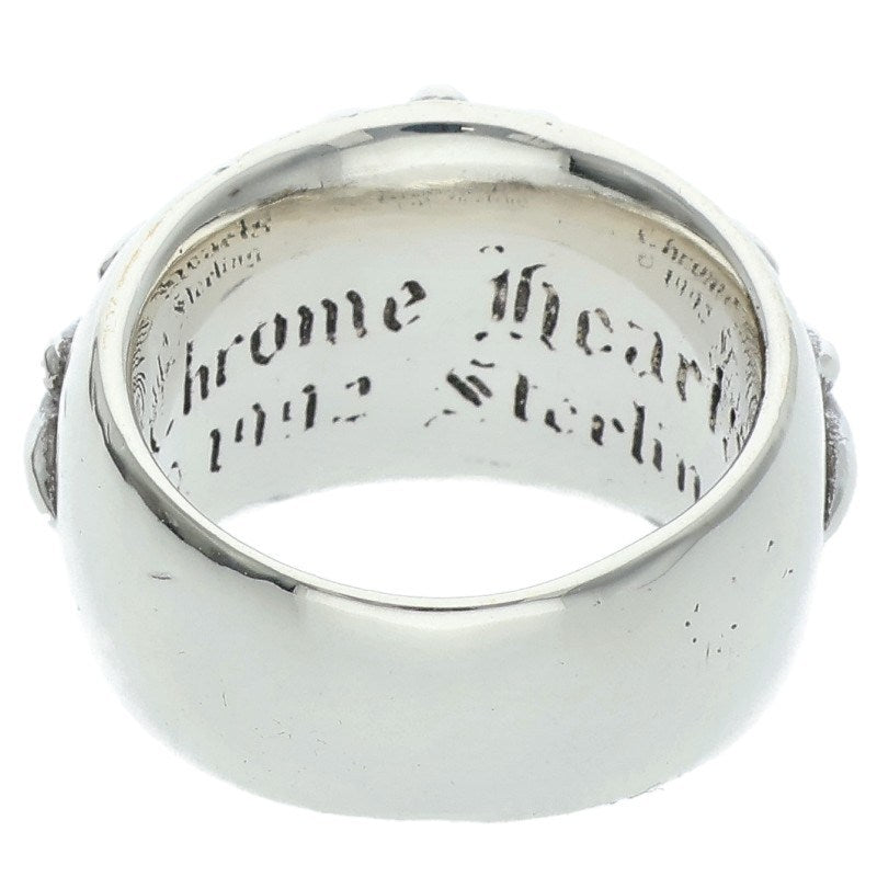 Chrome Hearts FLRL CRS Sterling Silver Ring Size ONE SIZE