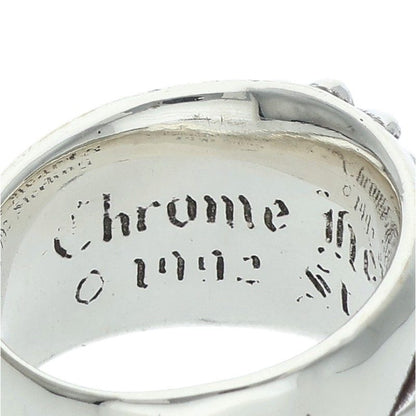 Chrome Hearts FLRL CRS Sterling Silver Ring Size ONE SIZE