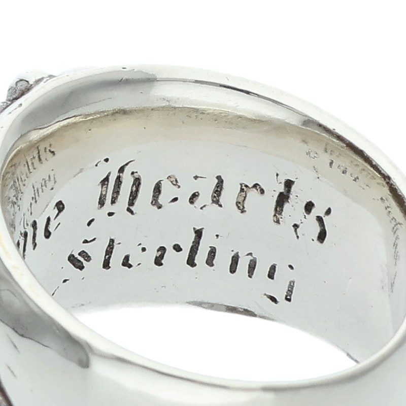 Chrome Hearts FLRL CRS Sterling Silver Ring Size ONE SIZE