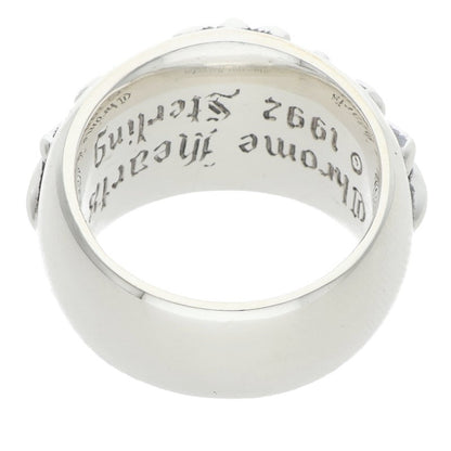 Chrome Hearts FLRL CRS Floral Silver Ring Size ONE SIZE