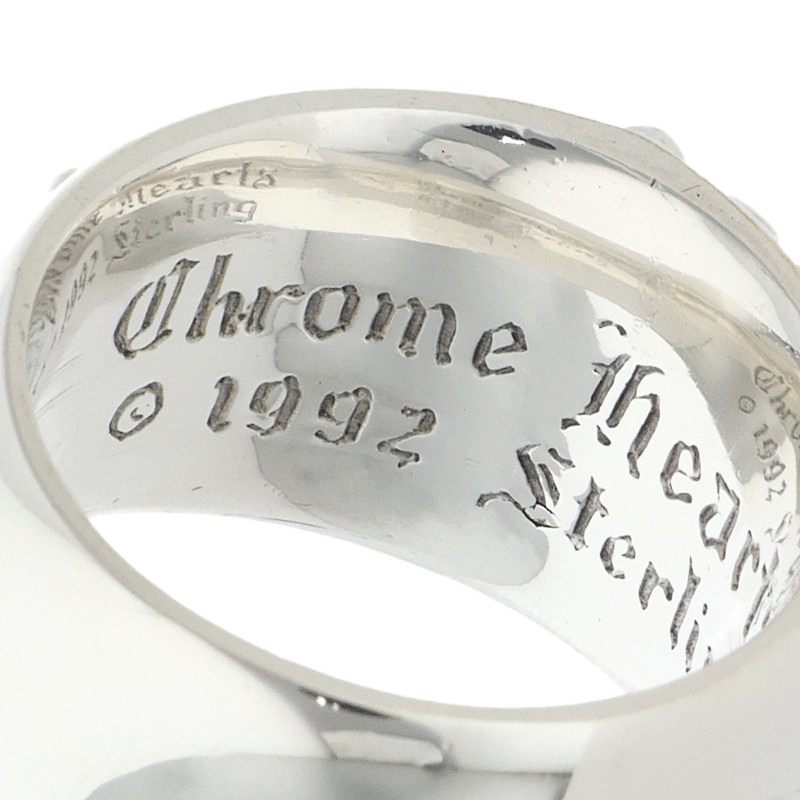 Chrome Hearts FLRL CRS Floral Silver Ring Size ONE SIZE