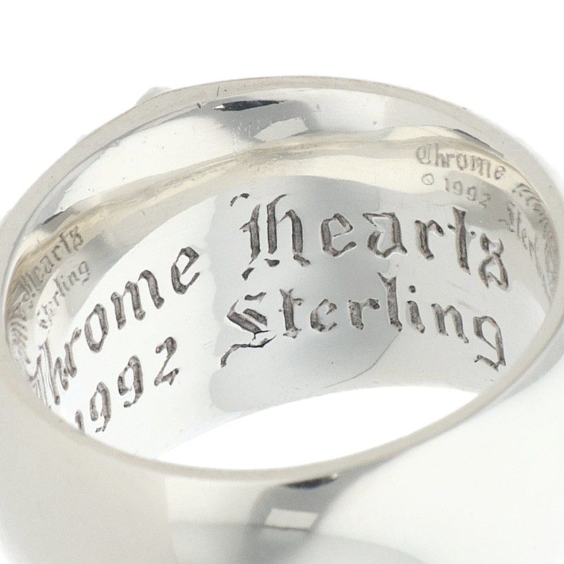 Chrome Hearts FLRL CRS Floral Silver Ring Size ONE SIZE