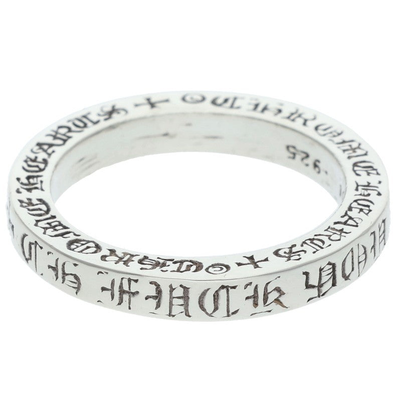Chrome Hearts 3mm SPACER FUCKYOU Silver Ring Size ONE SIZE