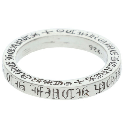 Chrome Hearts 3mm SPACER FUCKYOU Silver Ring Size ONE SIZE