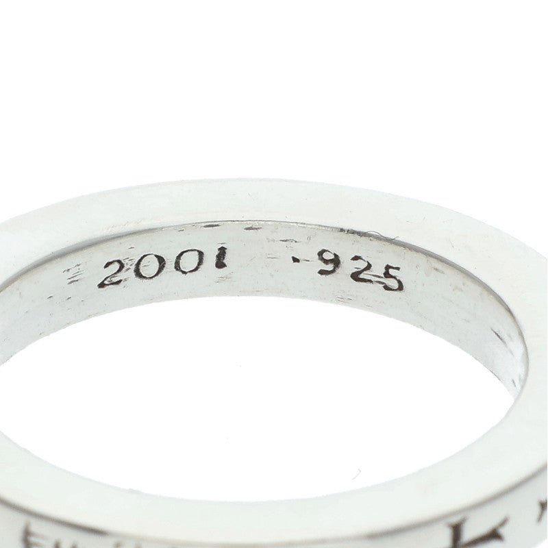 Chrome Hearts 3mm SPACER FUCKYOU Silver Ring Size ONE SIZE