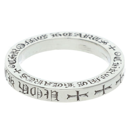 Chrome Hearts 3mm SPACER FUCKYOU Silver Ring Size ONE SIZE
