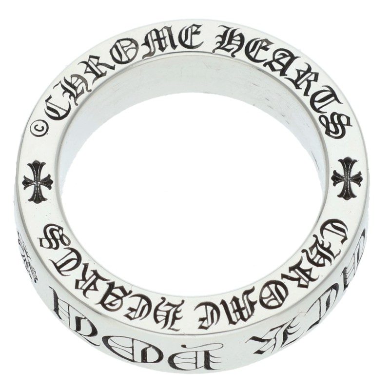 Chrome Hearts 6mm SPACER FUCKYOU Silver Ring Size ONE SIZE
