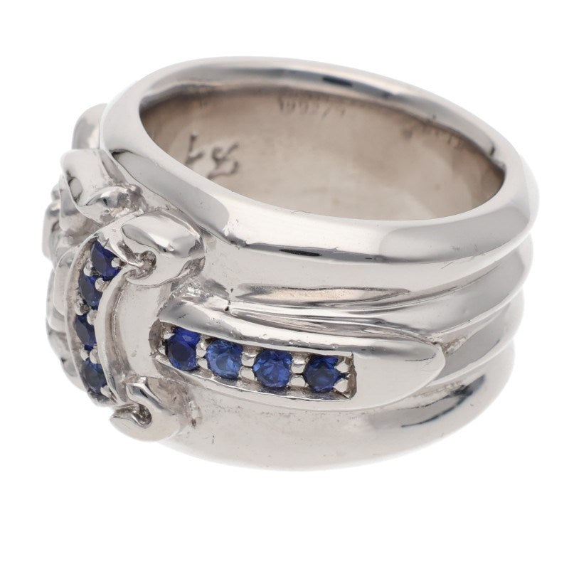 Chrome Hearts 18K Dagger Pave Sapphire Ring Size ONE SIZE