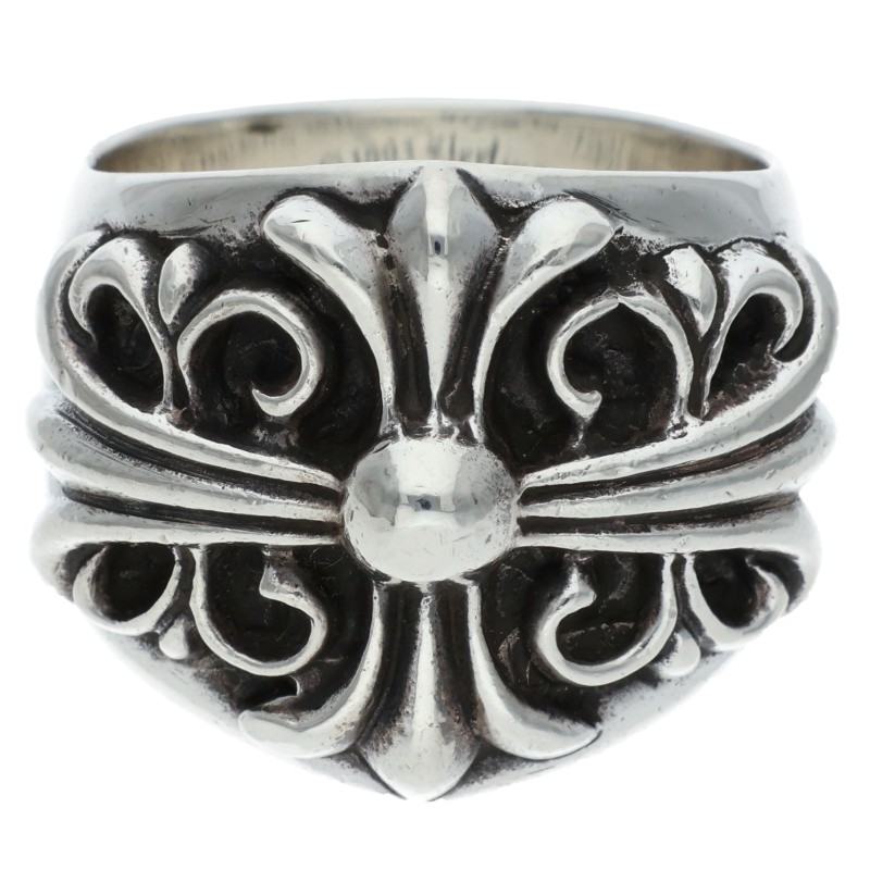Chrome Hearts Keeper Sterling Silver Ring Size 18.5