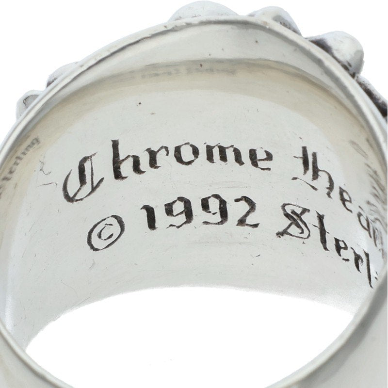 Chrome Hearts Keeper Sterling Silver Ring Size 18.5