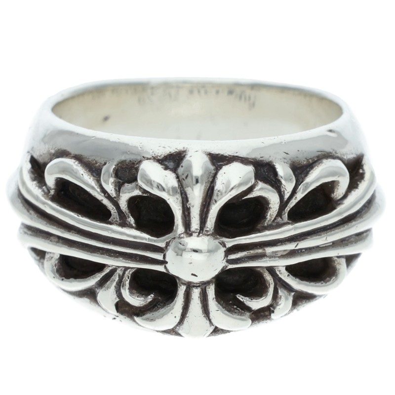 Chrome Hearts FLRL CRS Floral Silver Ring Size ONE SIZE