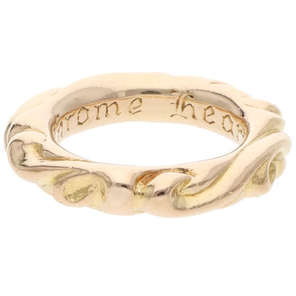 Chrome Hearts Scroll Band 22K Gold Ring Size ONE SIZE
